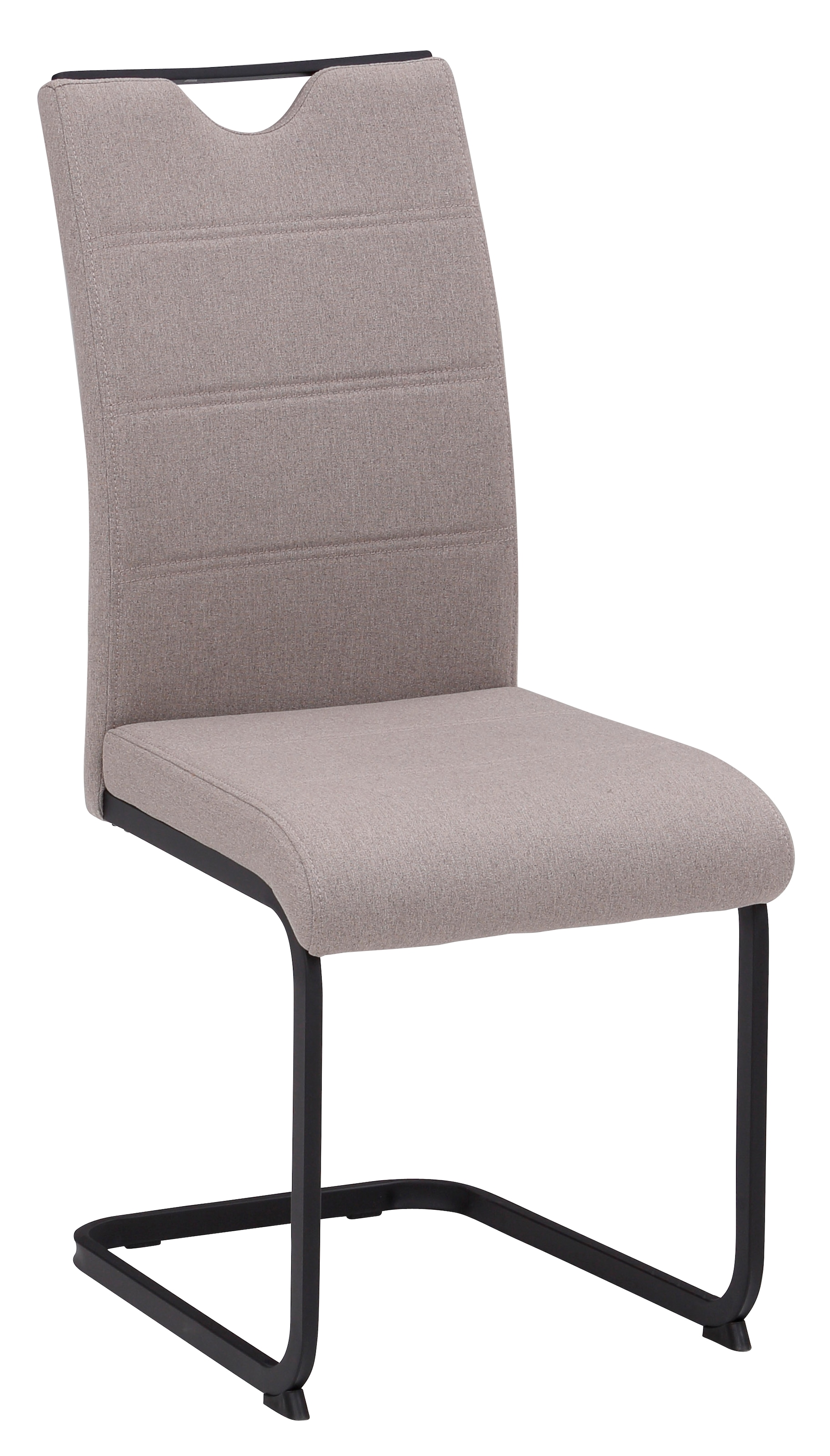 HELA Essgruppe »GISELLE Esszimmer, Essgruppe, Sitzgruppe TOPSELLER!« Set, 5er Set, Tisch plus 4 Stühle, 5 Stk. tlg. Esstisch U-Gestell Metall, Tischplatte mit Baumkante, OTTOs Choice