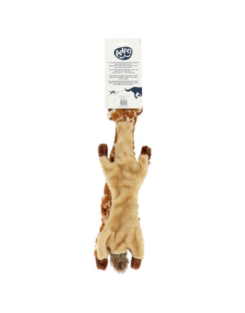 Adori Hondenspeelgoed Skinny Giraffe - Knuffel - 62 cm Bruin