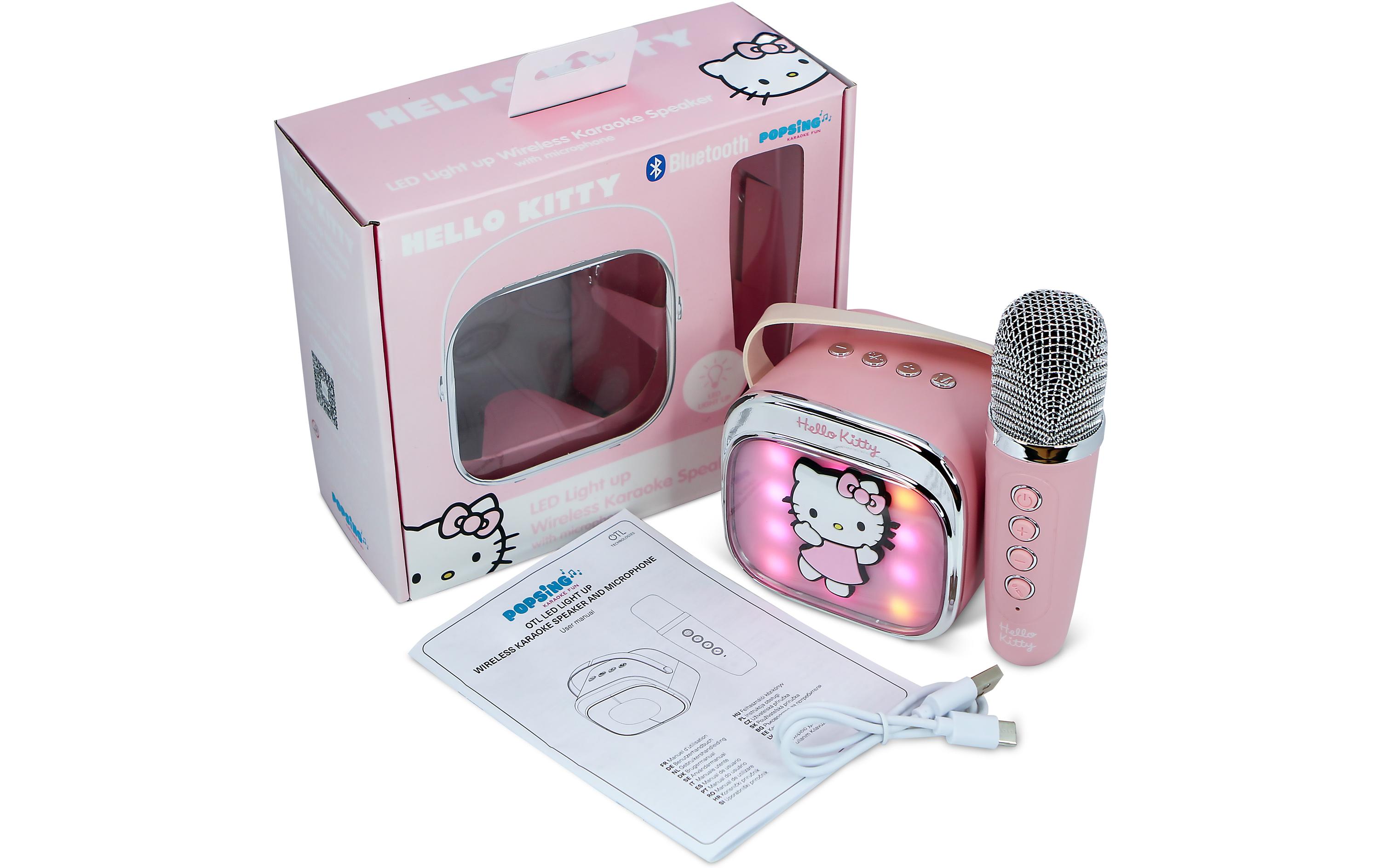 Hello Kitty LED Wireless Karaoke Lautsprecher und MikrofonMit LED-Leuchten
