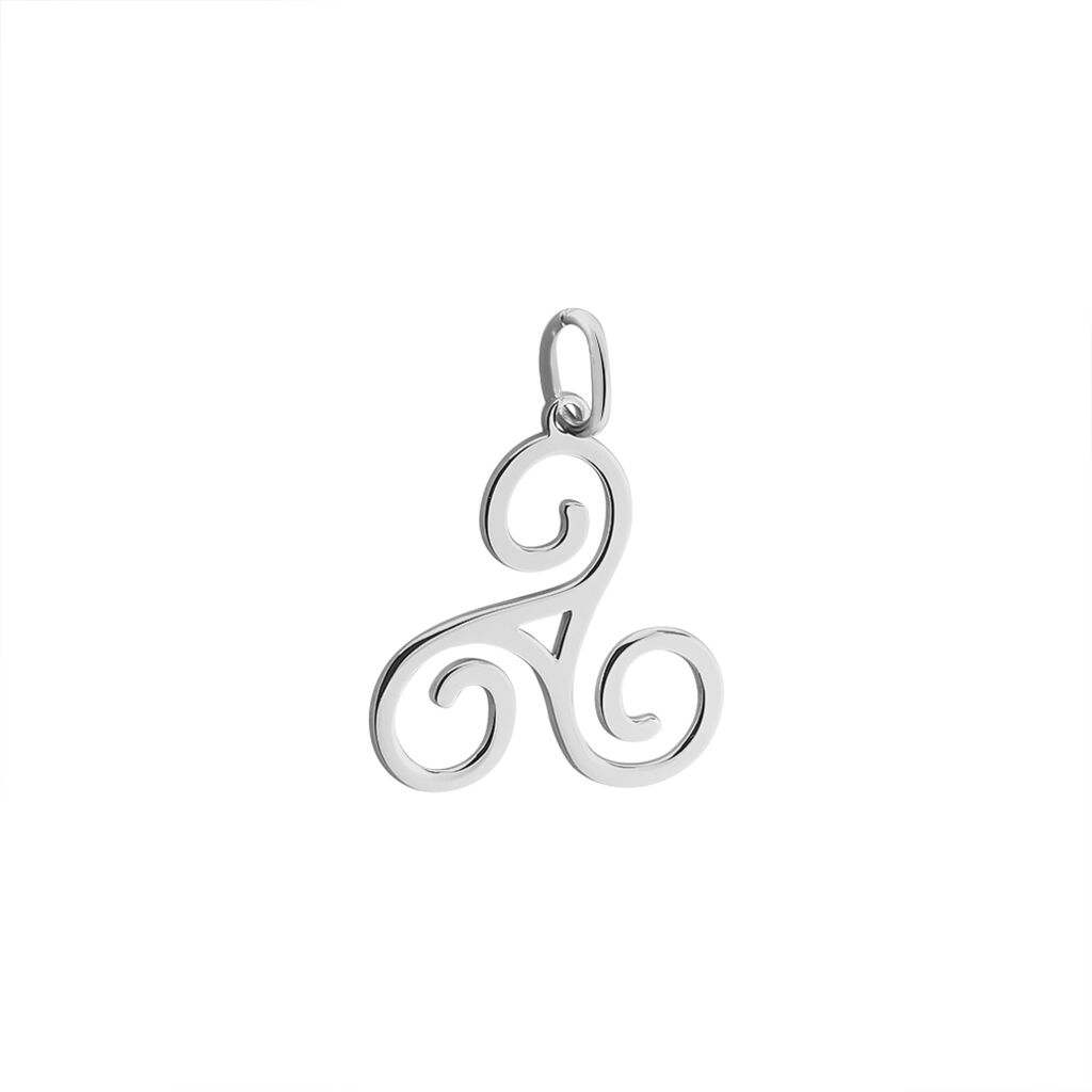 Pendentif Helge Argent Blanc