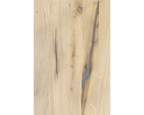Vintage eiken gelamineerd houten paneel met doorlopende lamellen 2000x400x20 mm