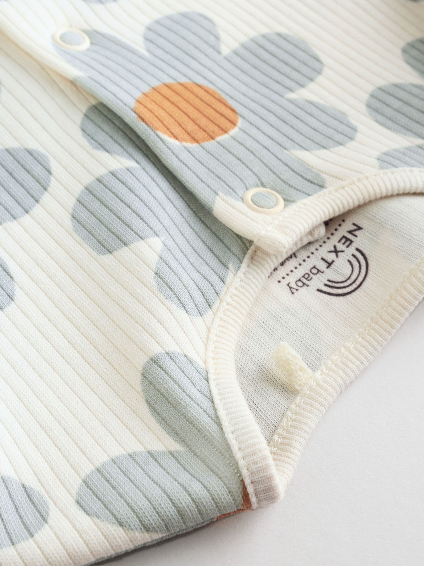 Saliegroen gebloemd - Verpakking van 5 babypyjama's (0 mnd-2 jr)
