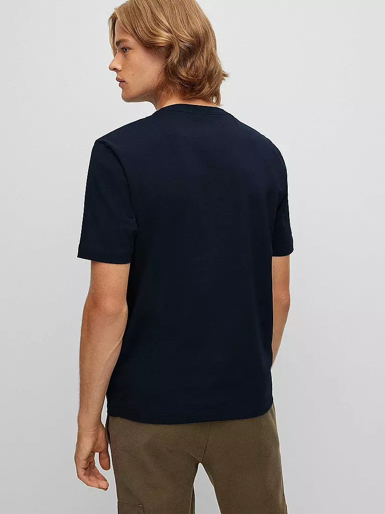 BOSS T-Shirt  Relaxed Fit TCHUP  blau