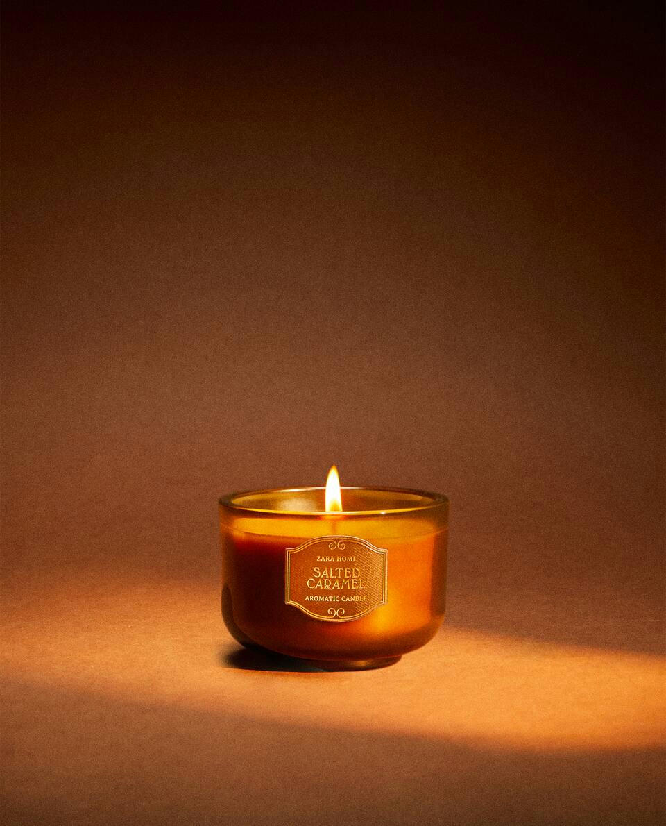 VELAS COM AROMA DE CARAMELO SALGADO