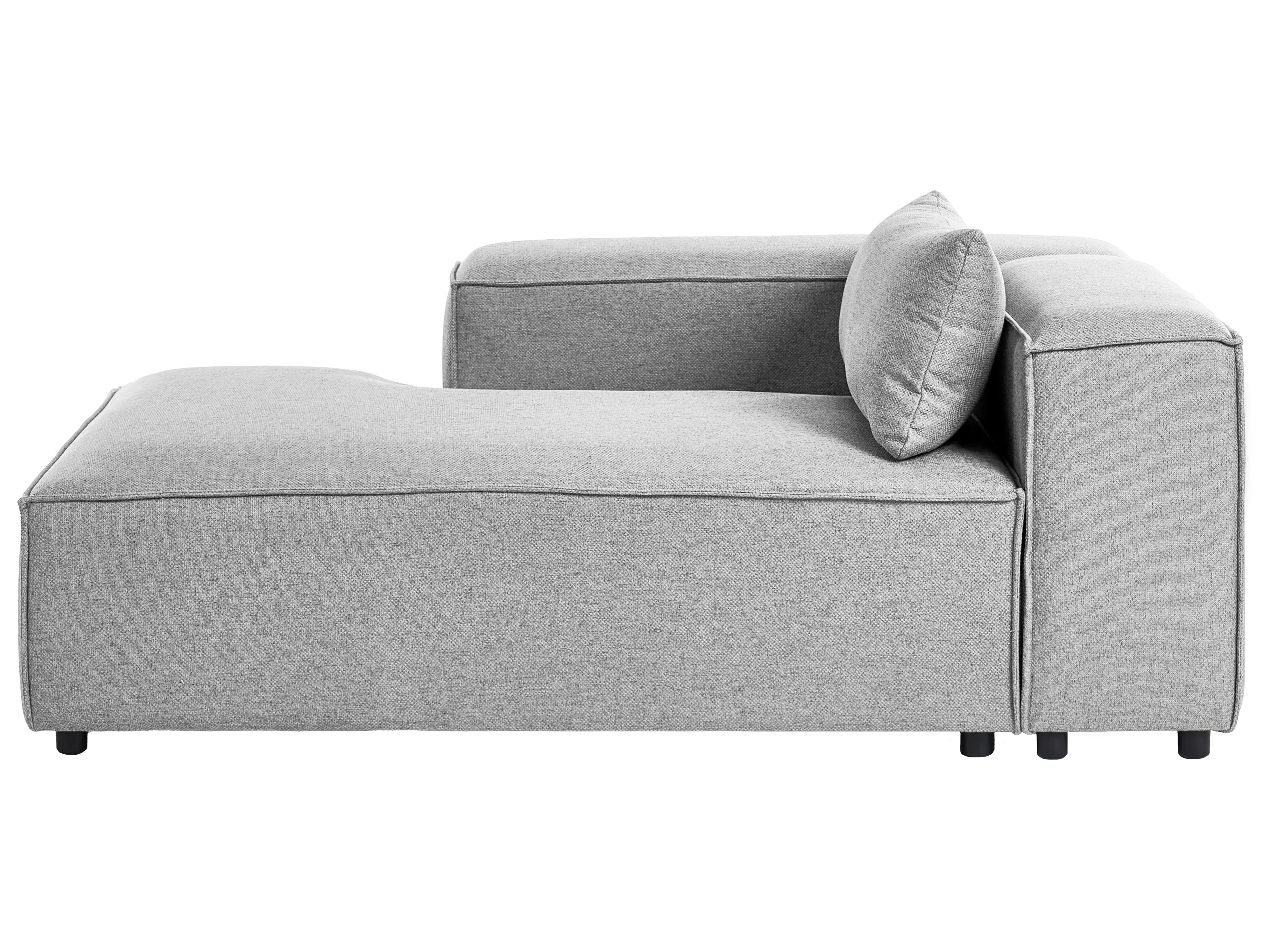 Rechtszijdige chaise longue BRANDE Grijs