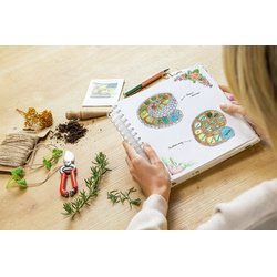 Carnet spirale Jolie Inspire Square 'Fairytale Garden'