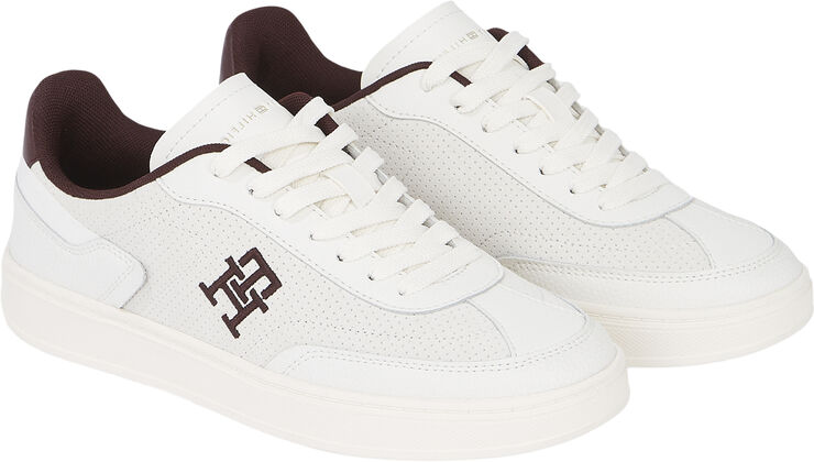 Tommy Hilfiger TH HERITAGE SNEAKER PERF White/burgundy velvet
