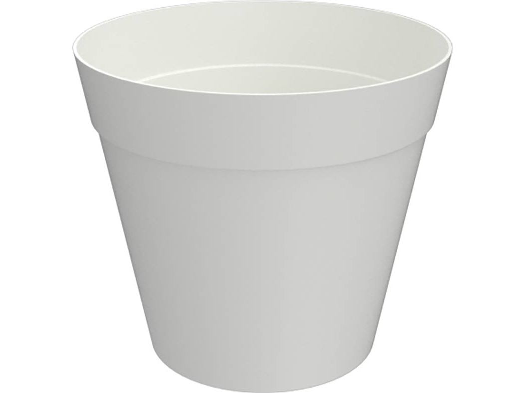 VASO DE PLÁSTICO GARDENSTAR BRANCO Ø30CM