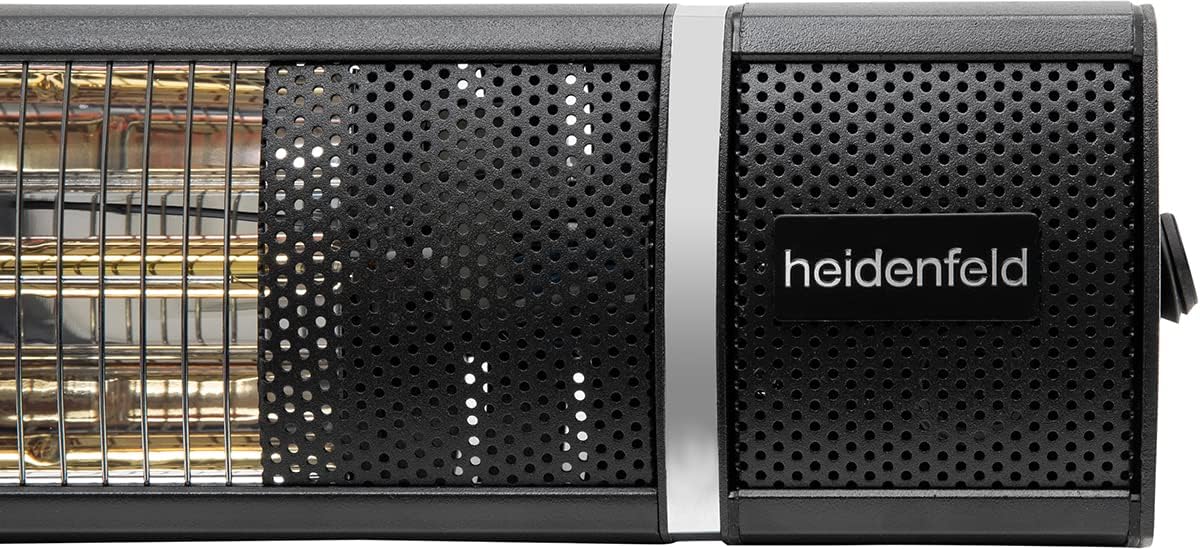 Heidenfeld Infrarot Heizstrahler IH110 |    - 3000 Watt - Fernbedienung - Infrarotheizung - Elektroheizung - Infrarotstrahler - Terrassenheizer - Terrassenstrahler