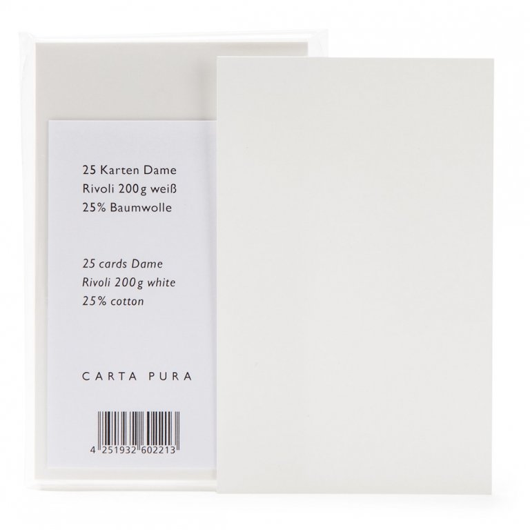 Rivoli Briefpapier Karte Dame