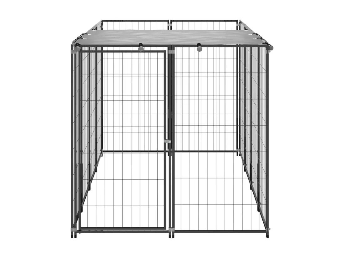 Chenil cage enclos pac noire 220 x 110 x 110 cm 02_0041720