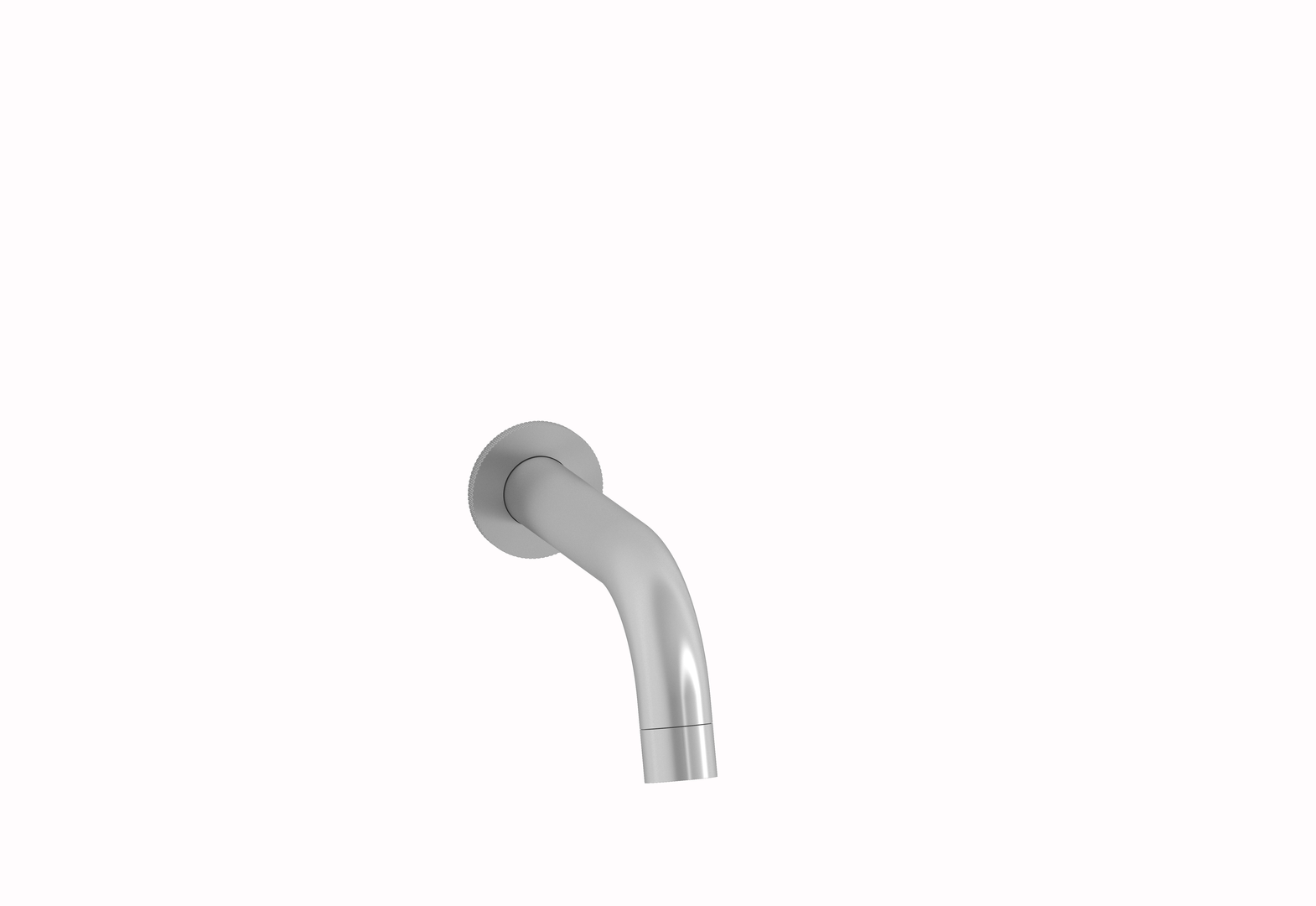 Plieger Roma baduitloop 16.8cm geborsteld chroom