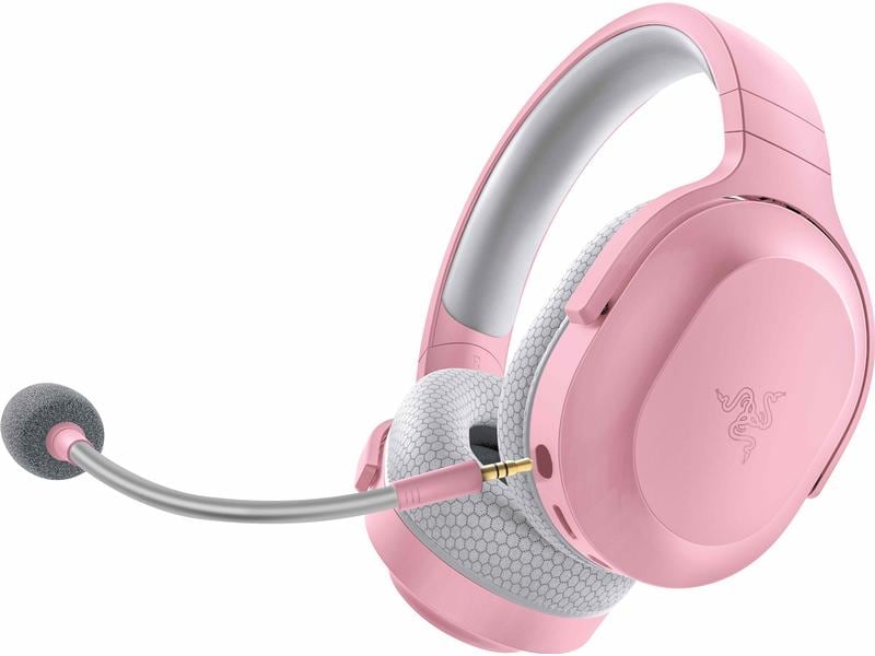 Razer Headset Barracuda X [2022] Quartz Kabelloses Multiplattform-Gaming-Headset für PC, Konsolen und mobile Geräte