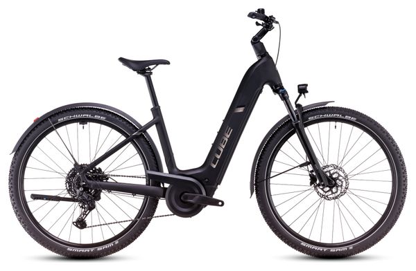 VTC Électrique Cube Nuride Hybrid Pro 600 Allroad Easy Entry Shimano Cues 10V 600 Wh 29'' Noir 2025