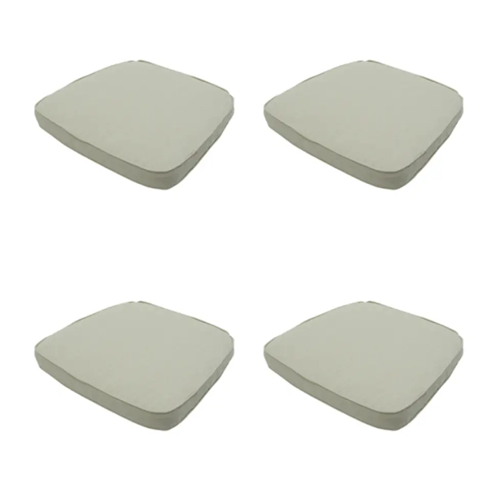 Madison - Zitkussen Wicker Beige canvas eco  - Ca. 48x48 cm - Set van 4