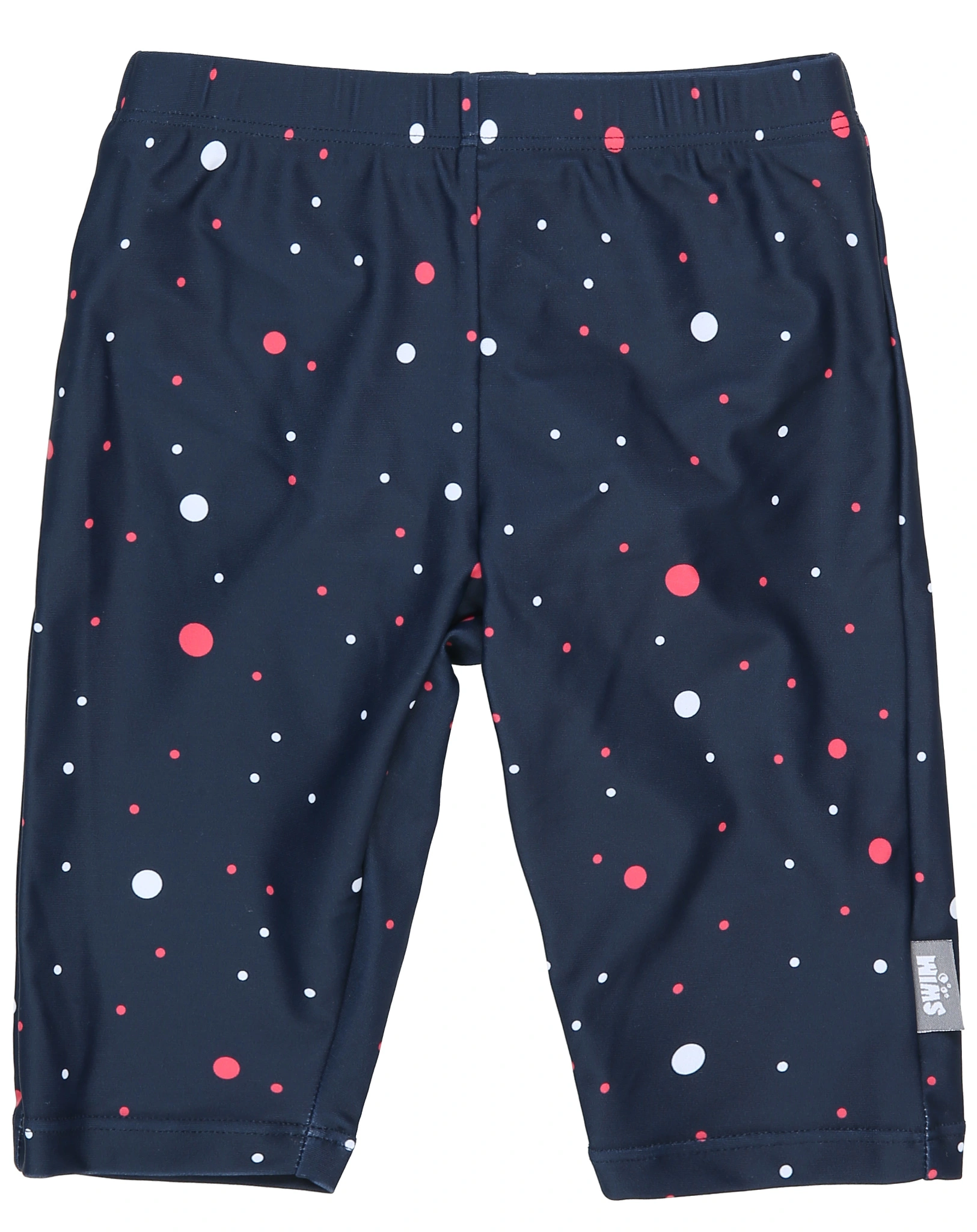Capri-Badehose PÜNKTCHEN mit Windeleinsatz in marine