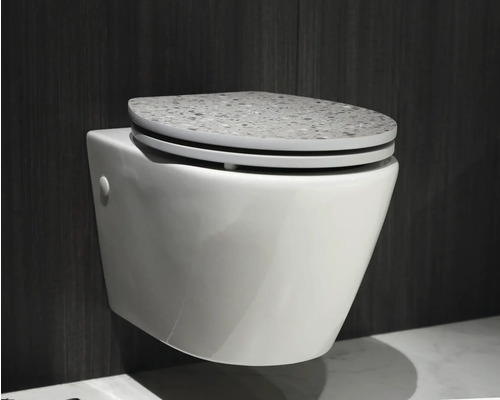 form&style toiletzitting Agrigan Terazzo decor licht zacht verlagingsmechanisme