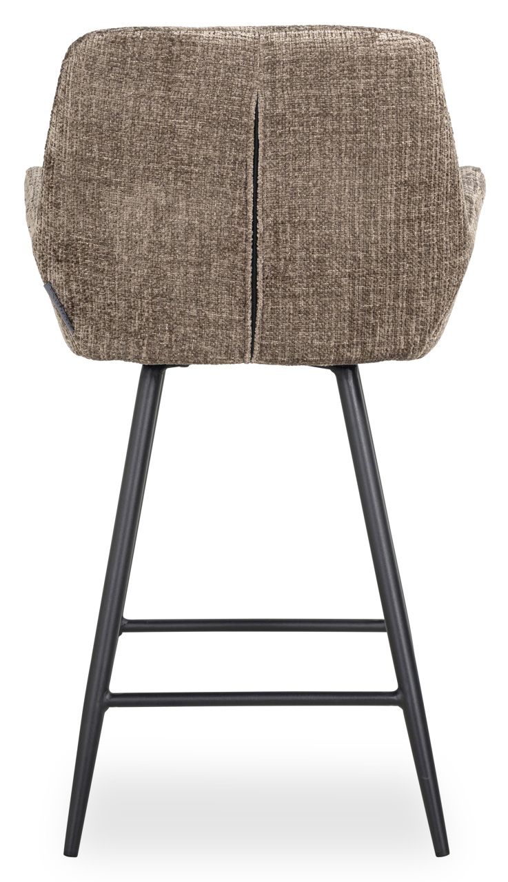 Barstoel S4751 Stone Chenille Linsey B54 x D53 x H91 cm