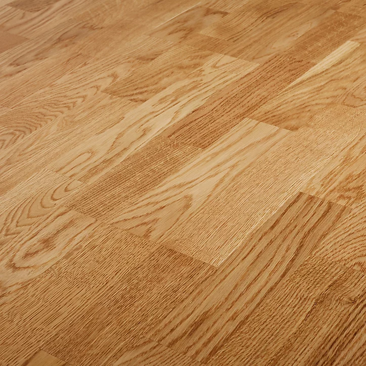 Parquet contrecollé clipsable Bishorn XXL en chêne verni naturel