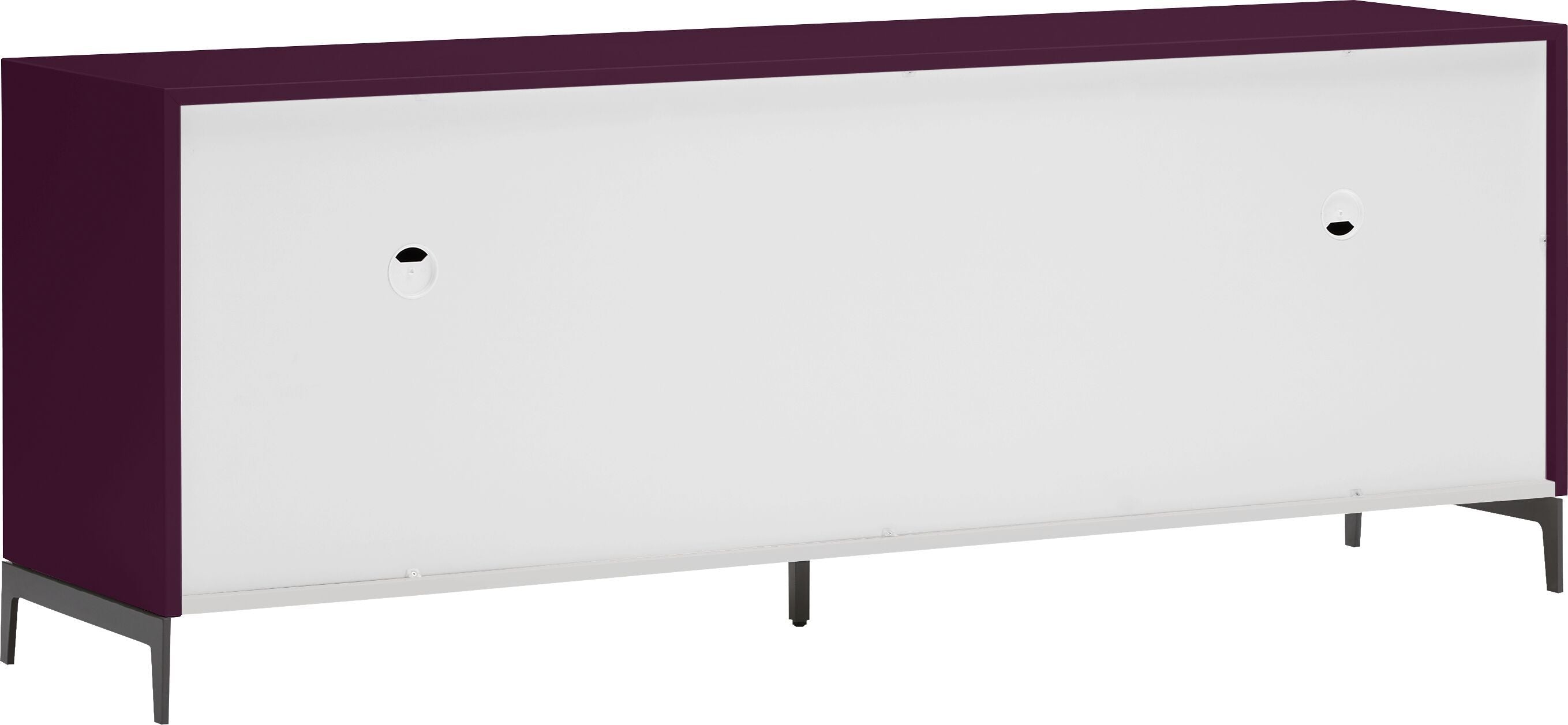 LUX Lowboard - Aubergine / B: 180.0 cm x T: 46.0 cm x H: 68.0 cm