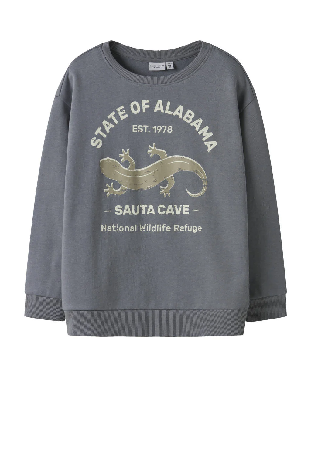 NAME IT KIDS sweater grijsblauw