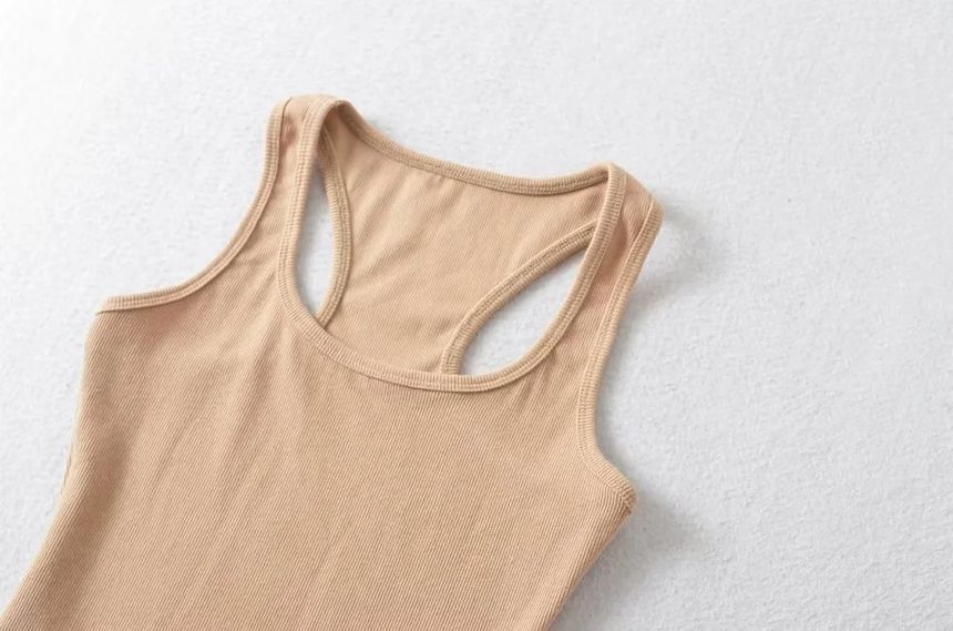 Reknovine - Effen racerback gebreide top