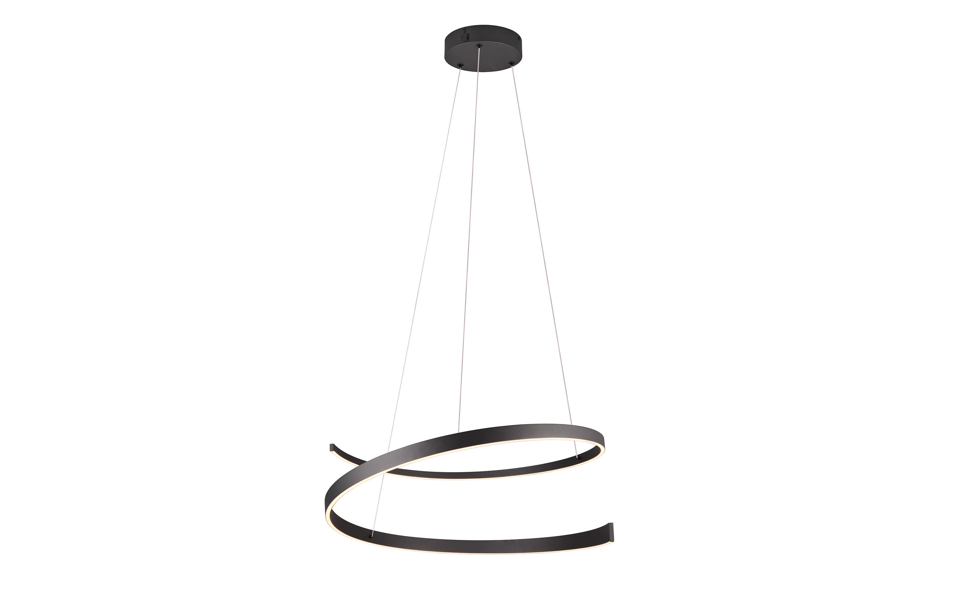 LED-Pendelleuchte Cinque Cinardi, schwarz, inkl. Dim to Warm Funktion