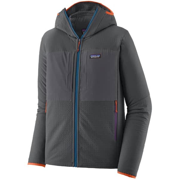 Veste polaire randonnée PATAGONIA M'S R2 TECHFACE HOODY FORGE GREY
