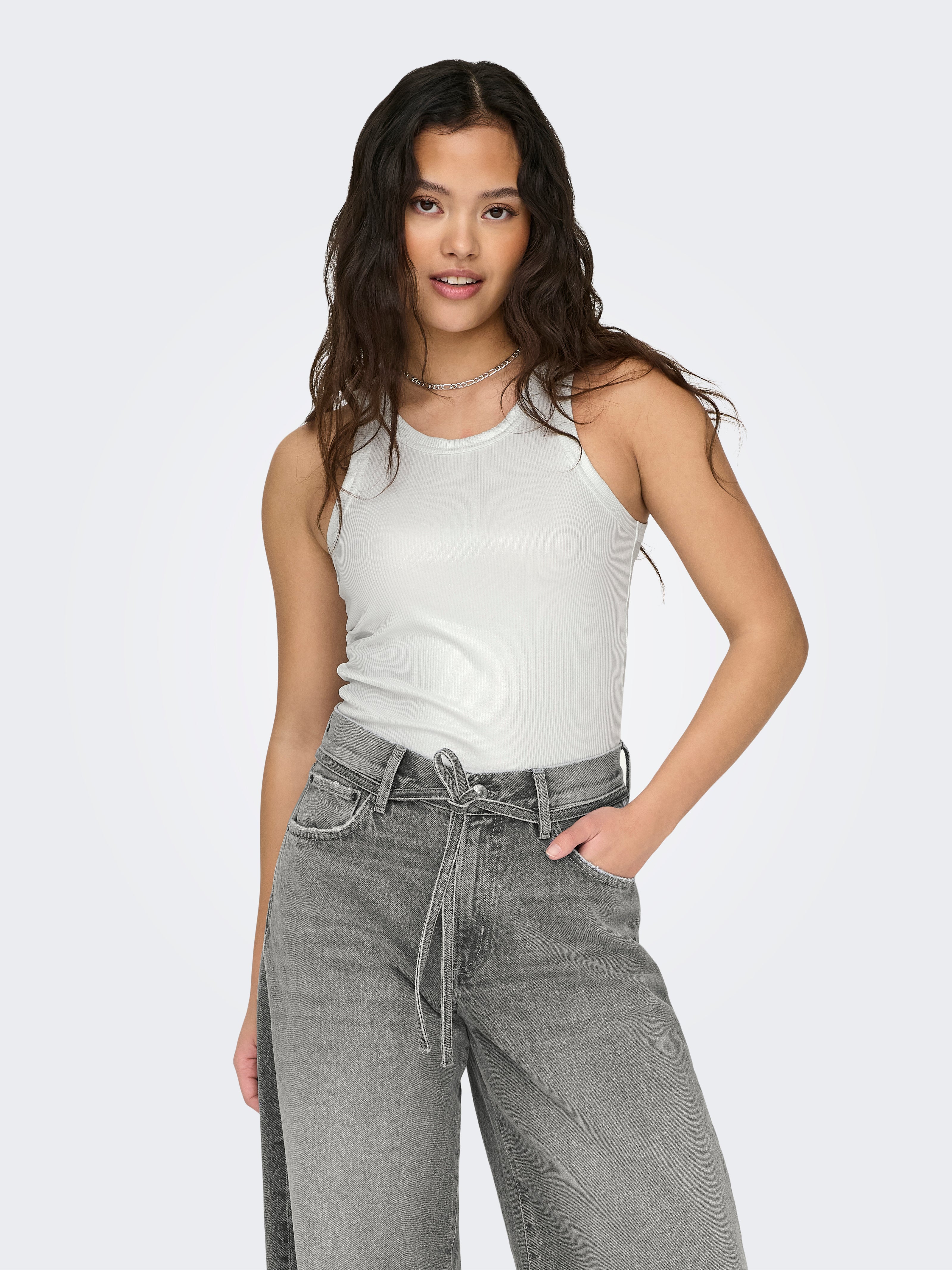 ONLSOL Tanktop Silver