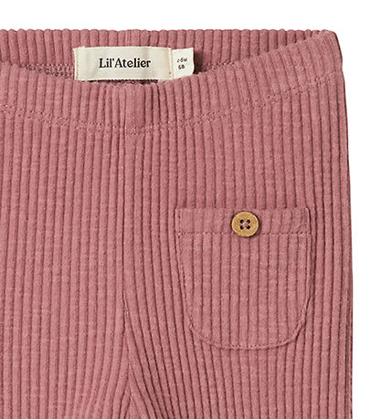 Lil' Atelier Leggings - Rib - NbfRaja - Nostalgie Rose