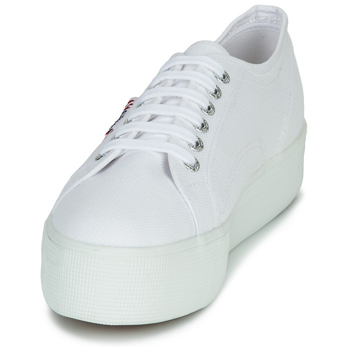 Superga - 2790-COTWPRINTEDLOGOGLITTER - Blanc