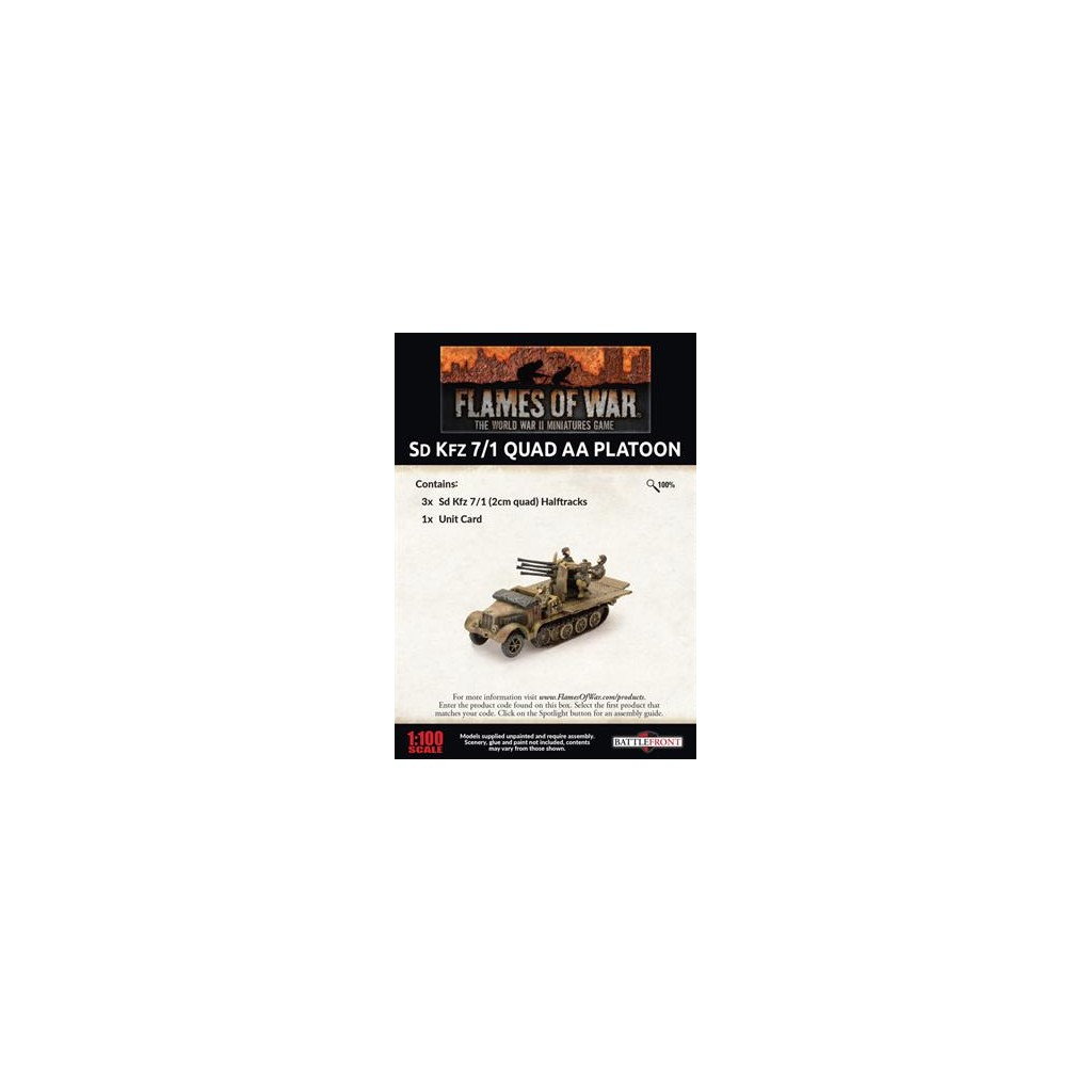 Flames of War - SdKfz 7/1 Quad AA Platoon