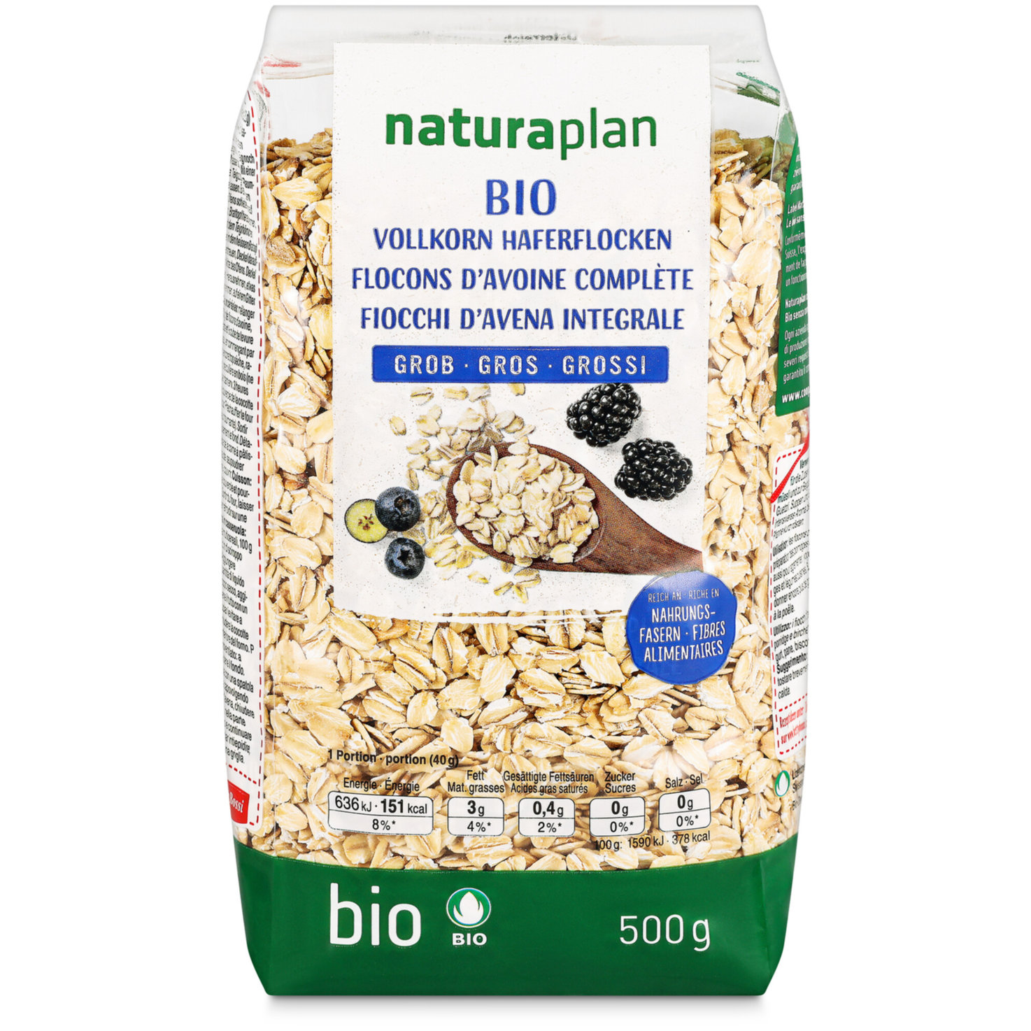 Naturaplan Bio Vollkorn Haferflocken