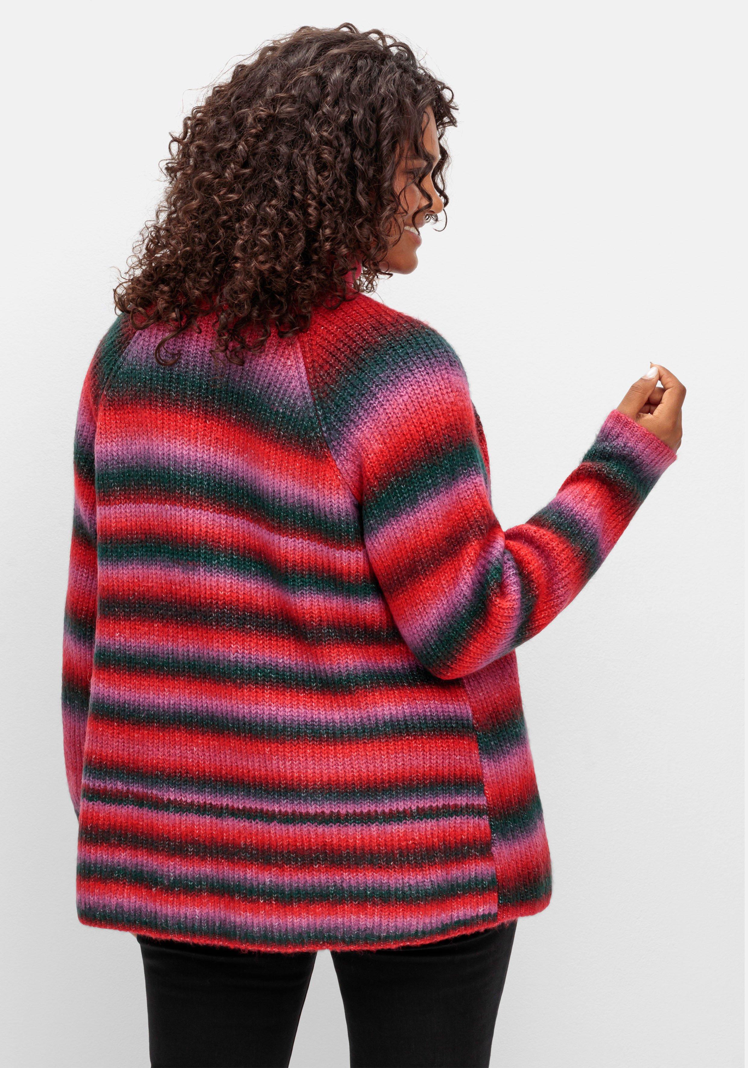 Strickjacke mit Patentstrickmuster