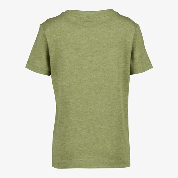 Unsigned jongens T-shirt groen met cheetakop
