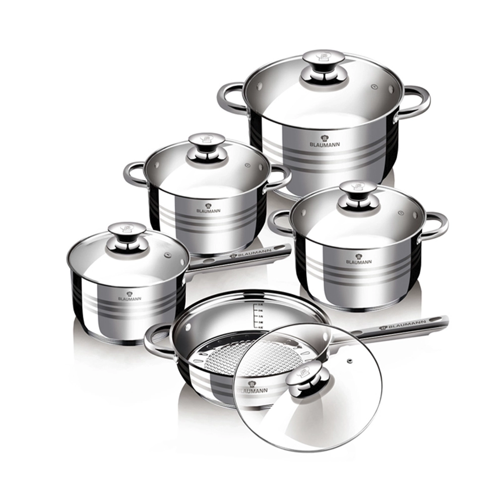 Blaumann 10-teiliges Topfset Edelstahl Gourmet Line