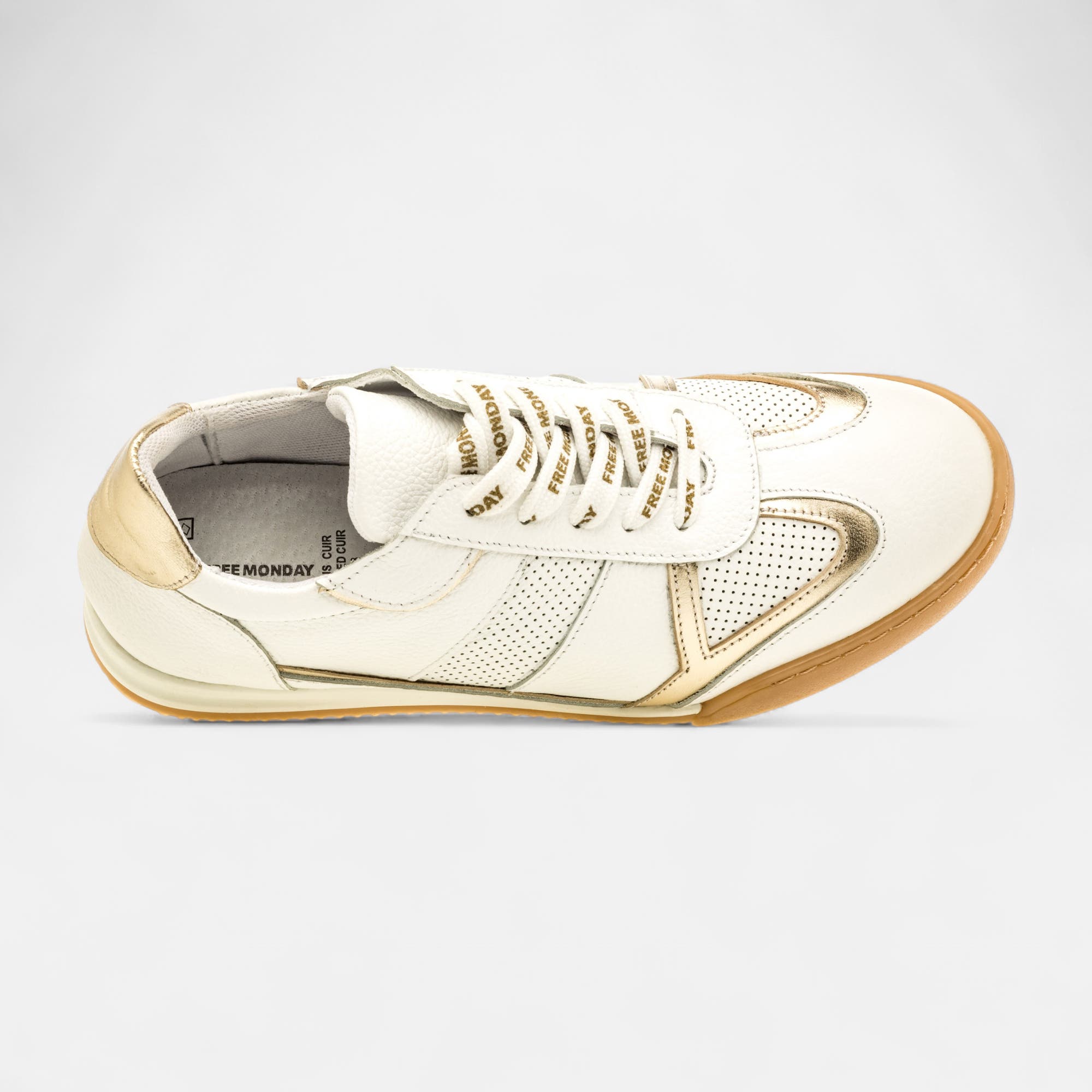 Baskets basses Femme en cuir blanc
