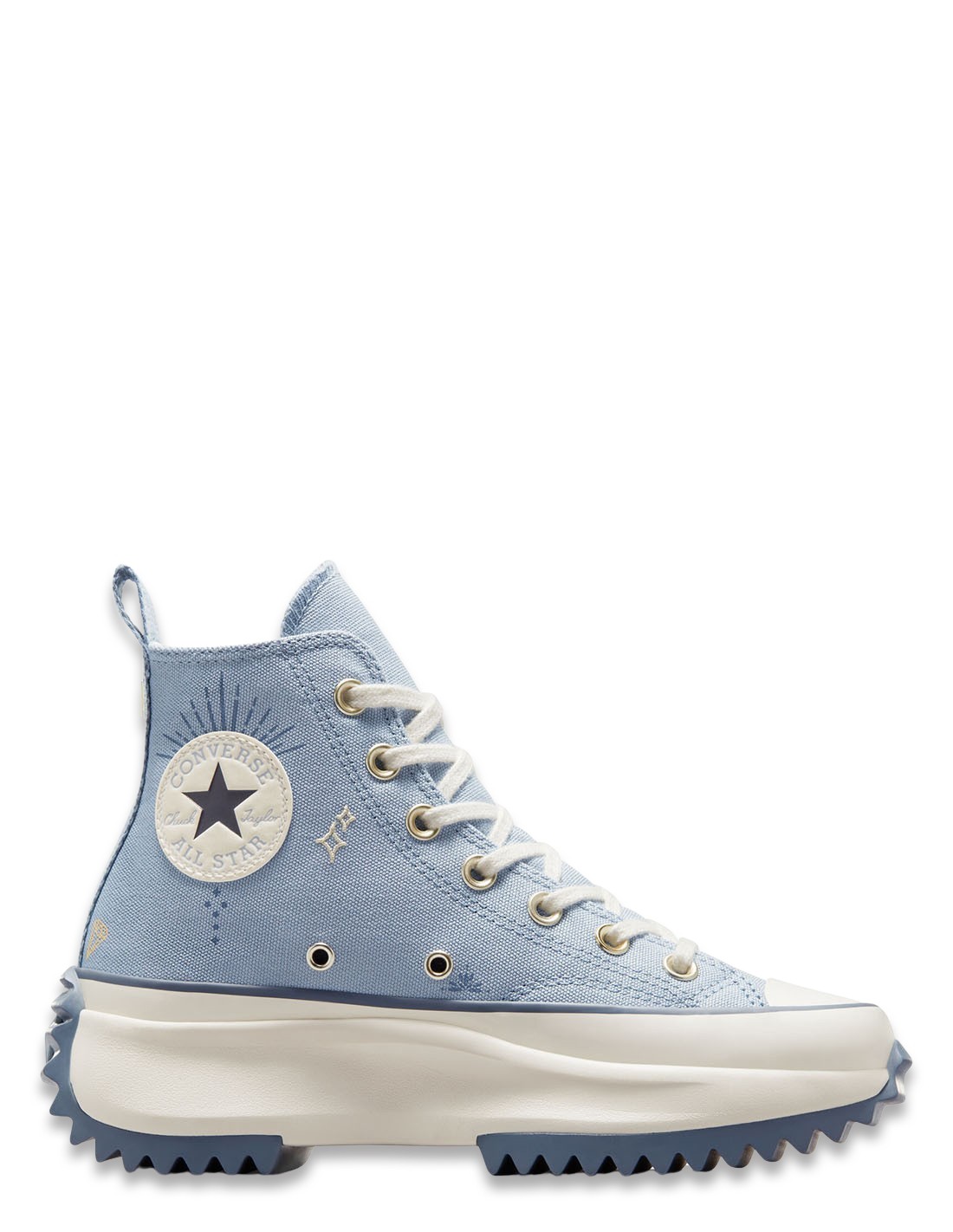 converse Sneakers femme run star hike hi heirloom silver
