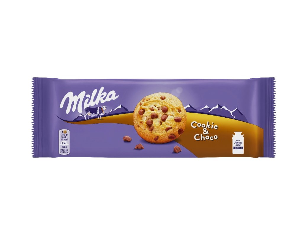 BOLACHAS COOKIES MILKA CHOCO 135G