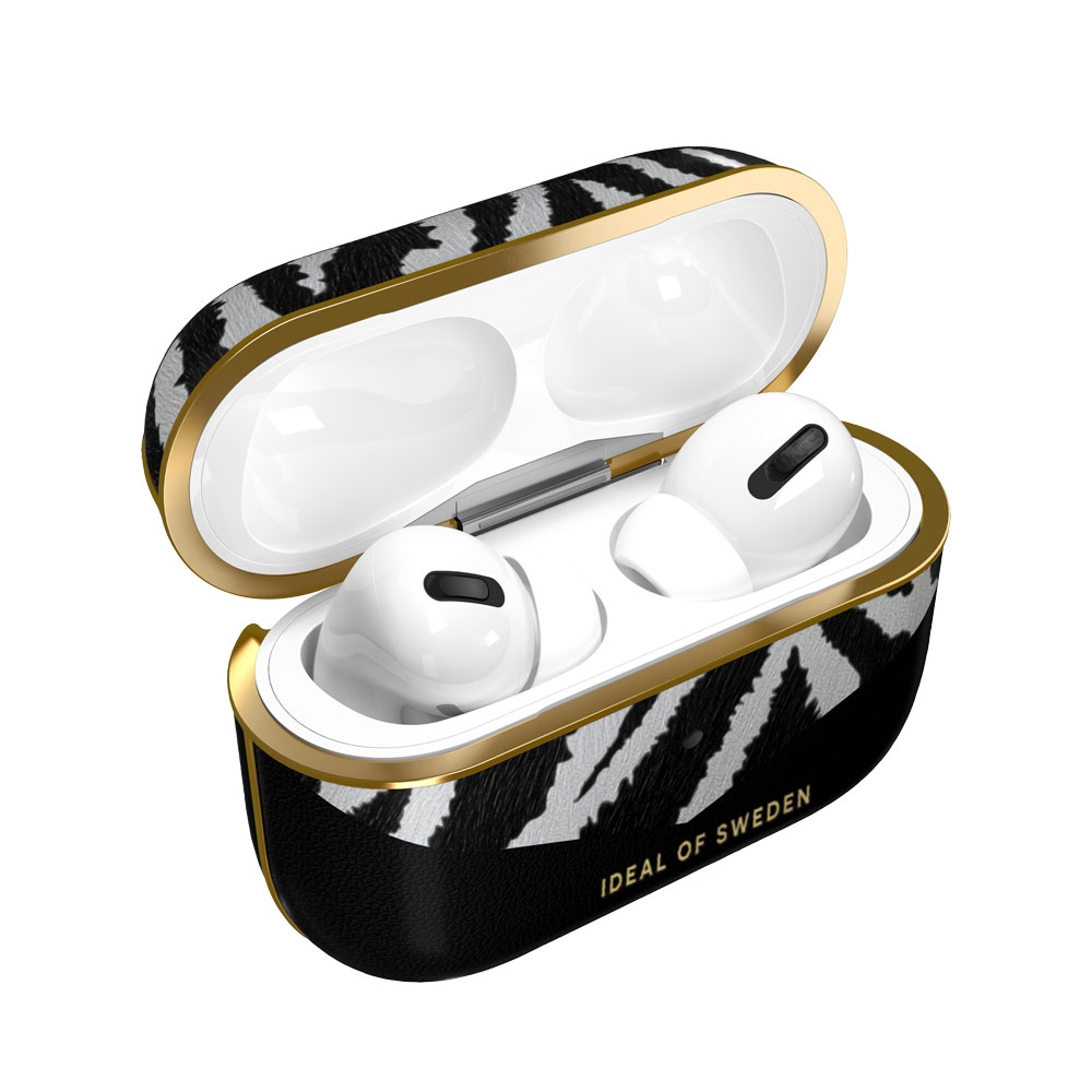 AirPods Pro Atelier Leder Tasche Schutzhülle Abdeckung (IDFAPC-PRO-247) - Zebra Eclipse