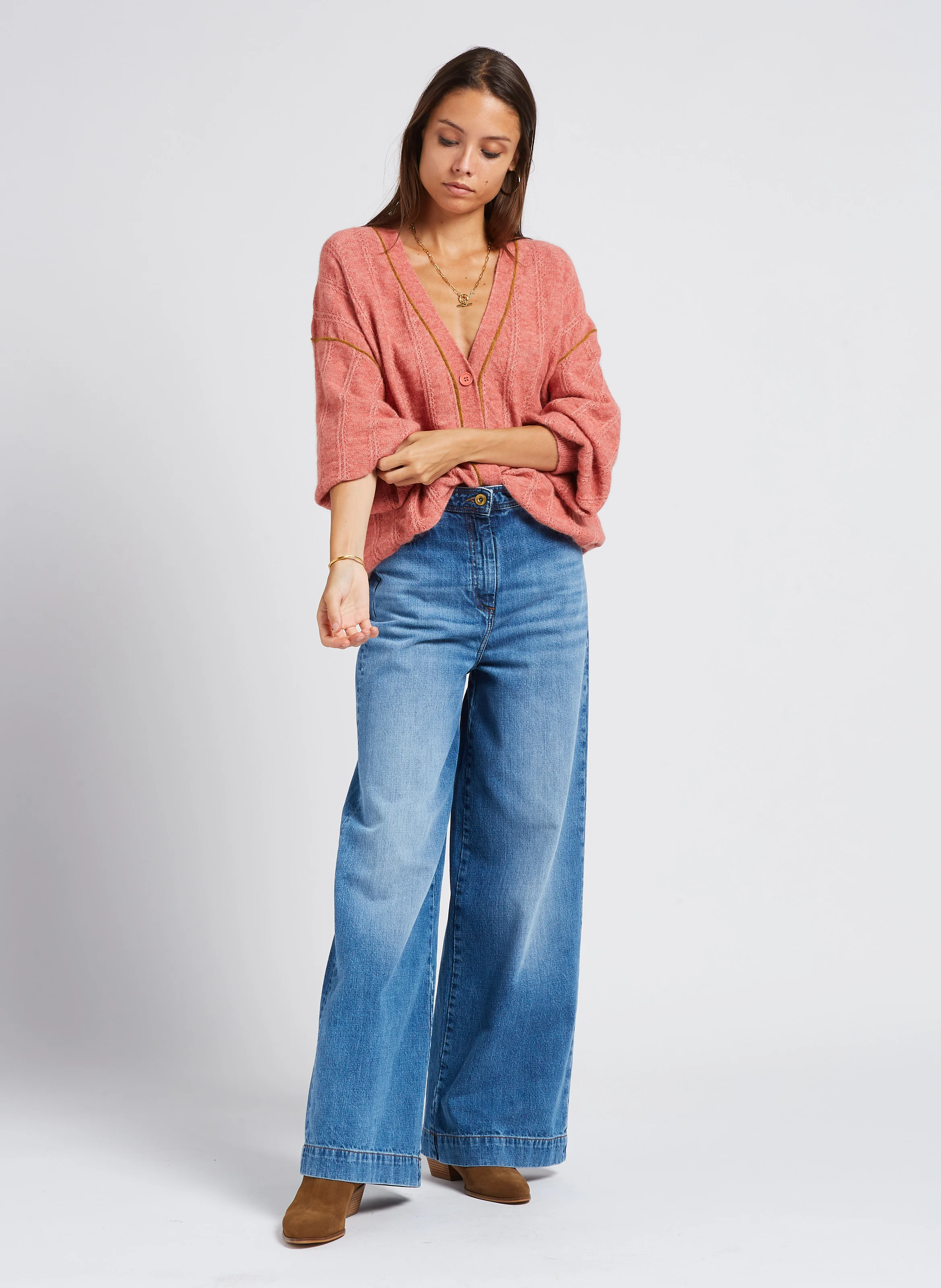 LADYJA - Bottines en cuir | Marron