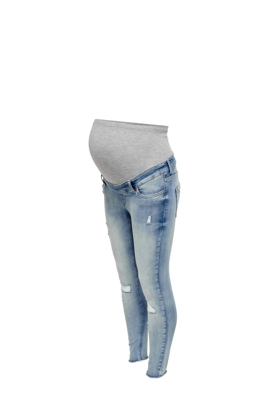 ONLY MATERNITY skinny zwangerschapsjeans OLMBLUSH light blue denim