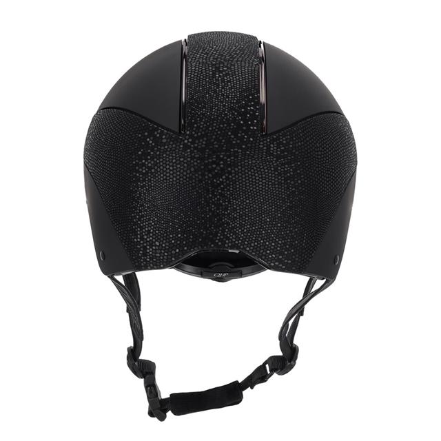 Paardrijcap QHP Detroit Polo Visor Zwart