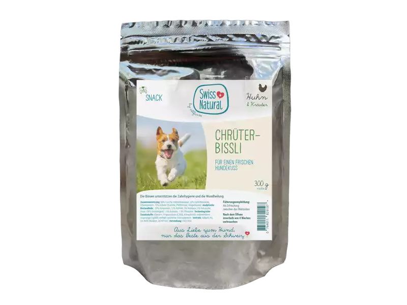 Swiss Natural Leckerli Chrüterbissli 300 g Belohonung für gesunde Zähne