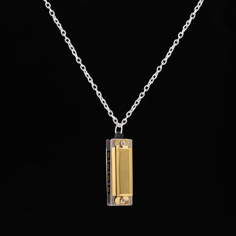 Lilafey - Harmonica Hanger Ketting van Roestvrij Staal