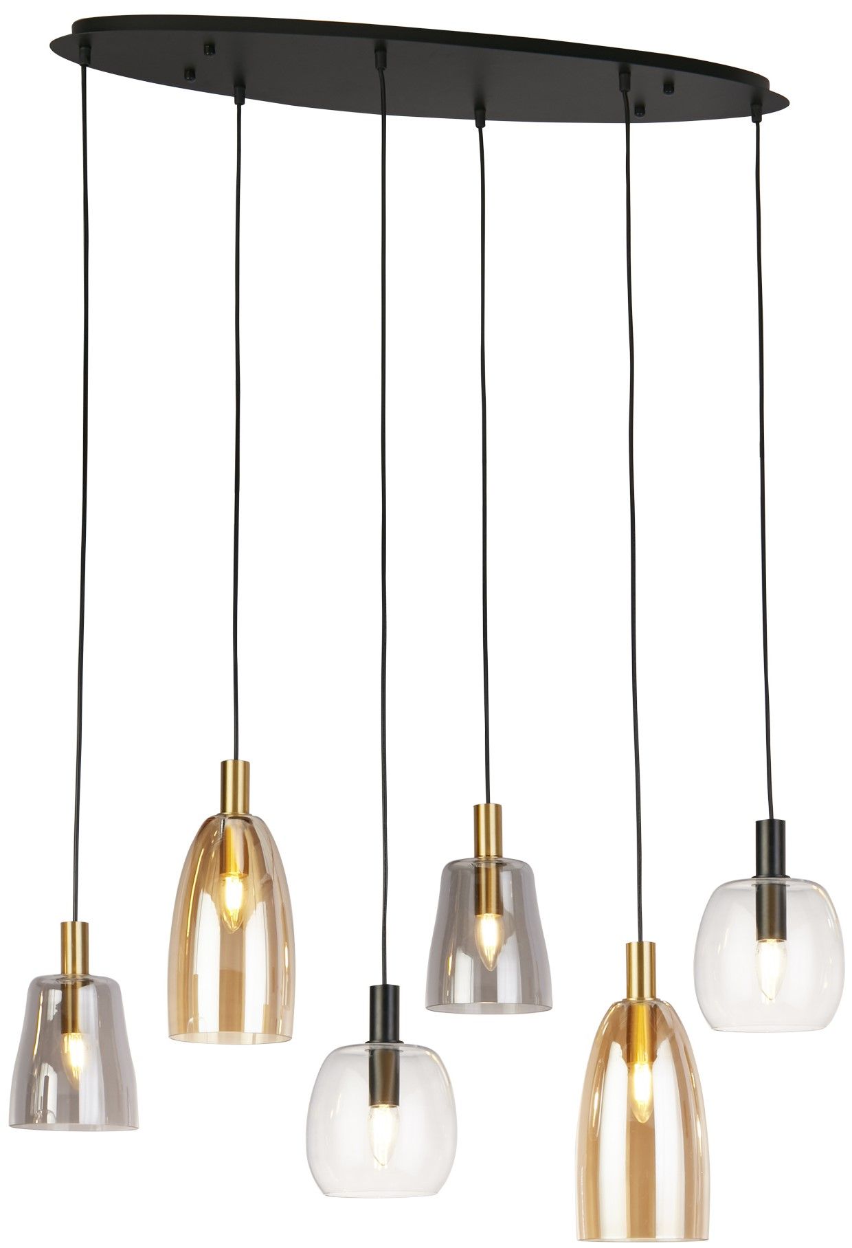 Hanglamp 36463-6BK Divine B30 x D95 cm