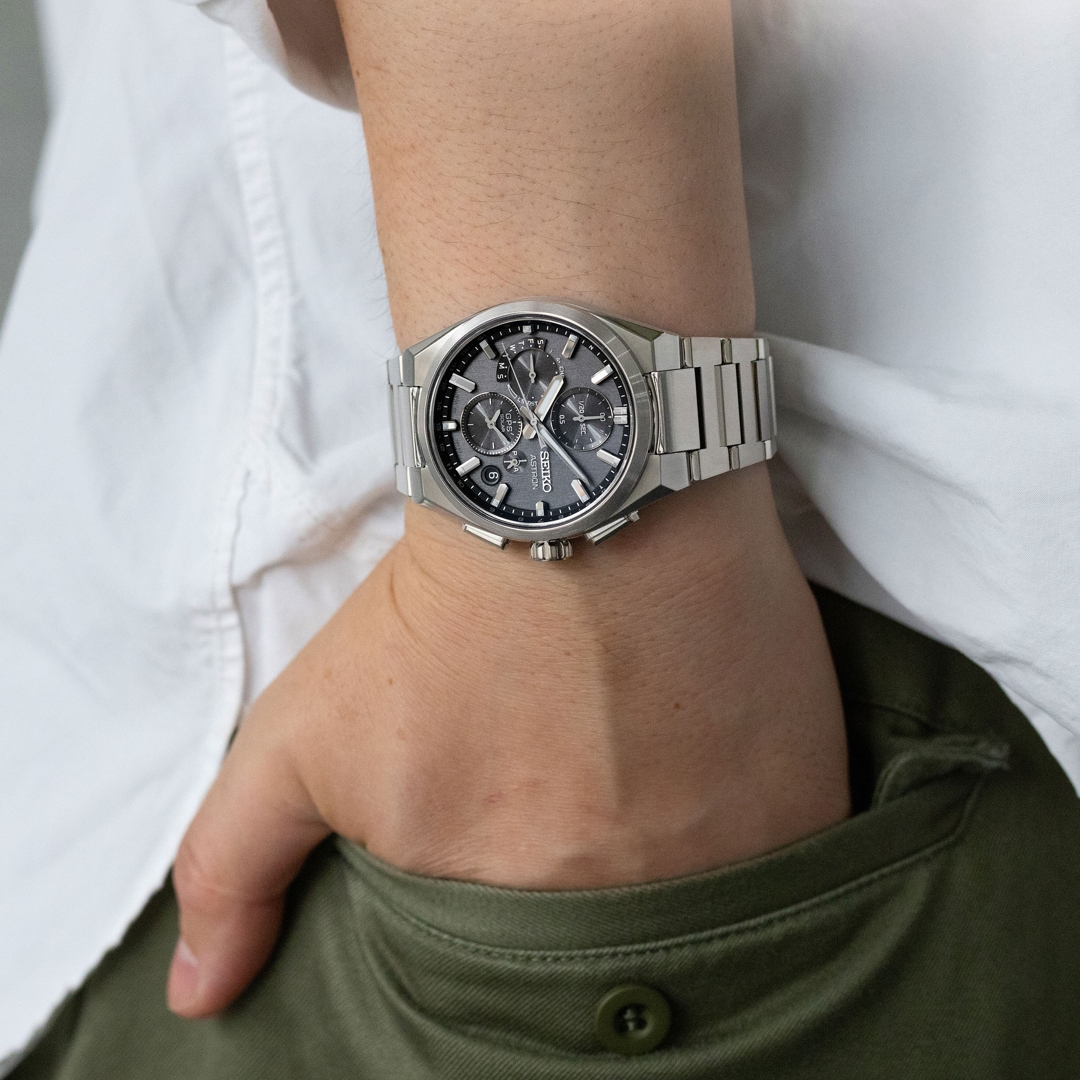 Seiko Astron 5X GPS Solar Dual Time Chronograph 42mm