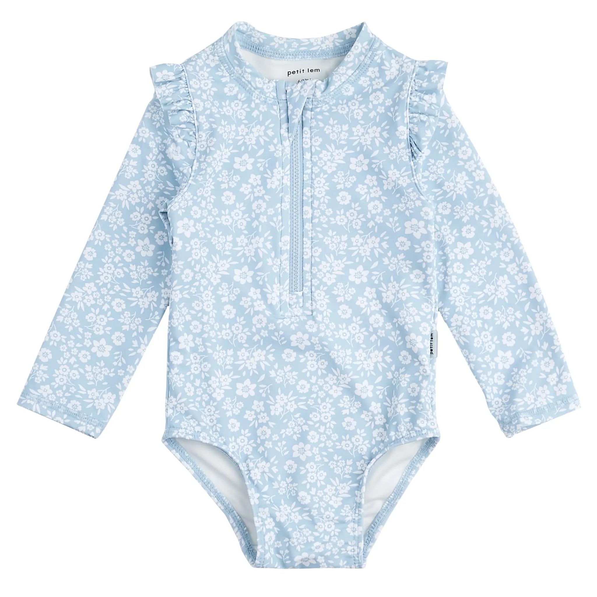 Petit Lem Maillot UV Manches Longues Fleurs 0-30mois