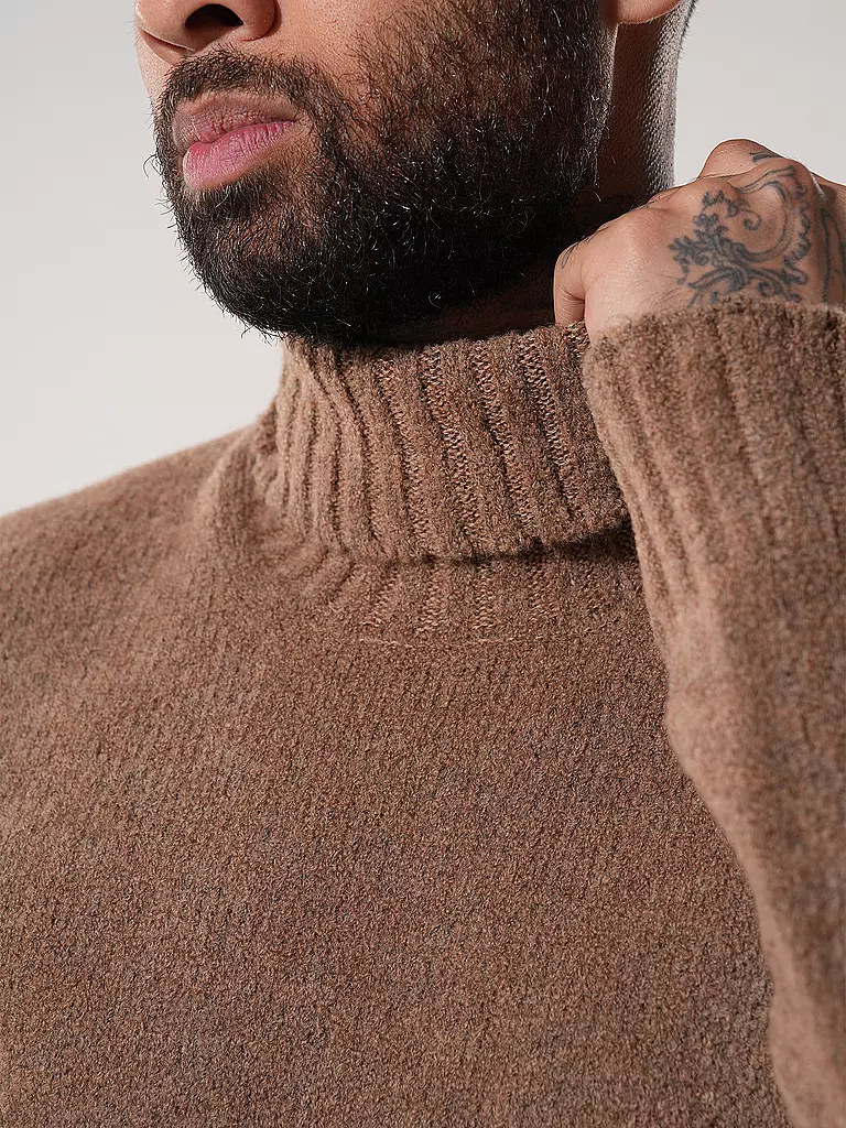 GRAN SASSO Rollkragenpullover camel