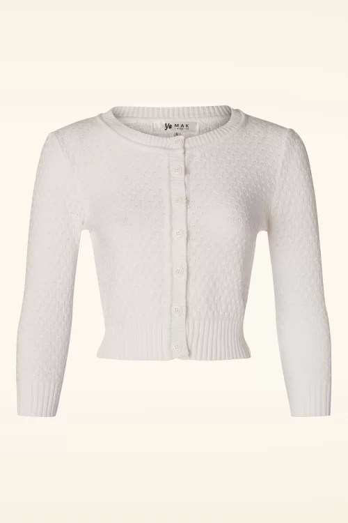 Mak Sweater Jennie vest in ivoor